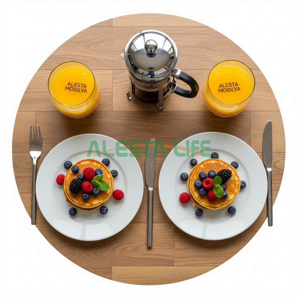Alesta Life 60 Cm Katlanır Yer Sofrası | Oyun Masası & Hamur Açma Tahtası