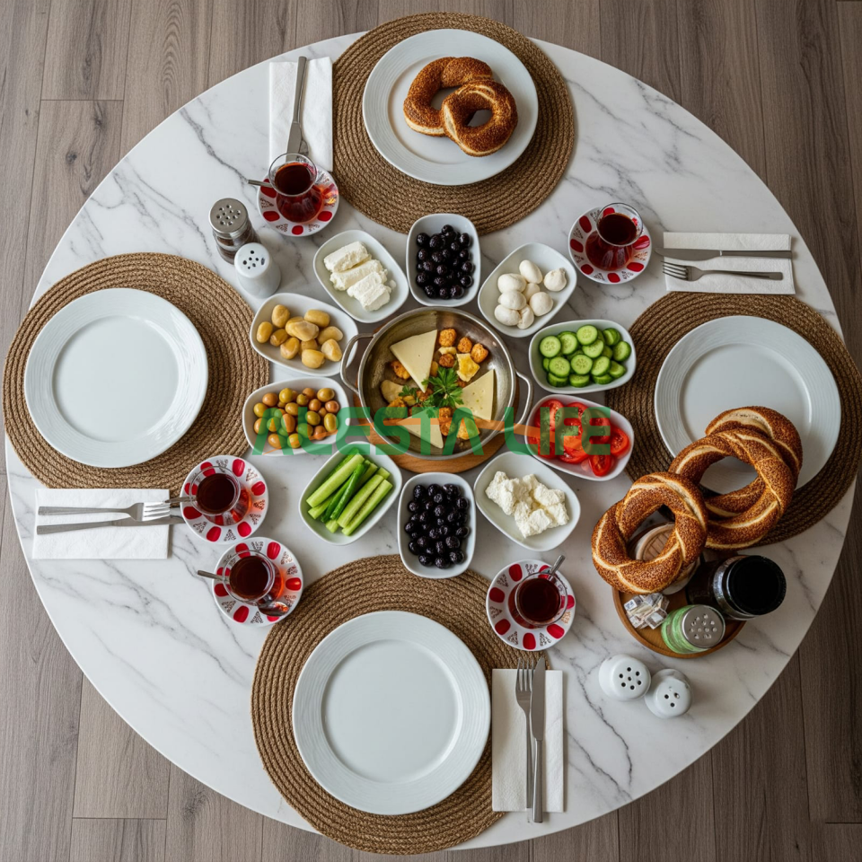 Alesta Life 80 Cm Katlanır Yer Sofrası | Oyun Masası & Hamur Açma Tahtası