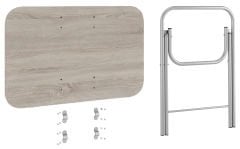 Alesta Life Katlanabilir Masa 60x90 cm BEYAZ - ALESTA - MERMER BEYAZ