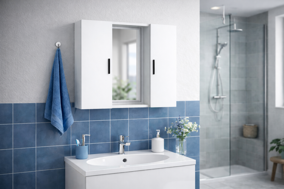 Alesta Life Aynalı Banyo Dolabı | Şık ve Fonksiyonel Duvar Tipi Banyo Dolabı