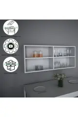 Edge Bölmeli Duvar Rafı -Raf Kitaplık - Kitaplık - Masa Üstü Raf - Masa Üstü Kitaplık