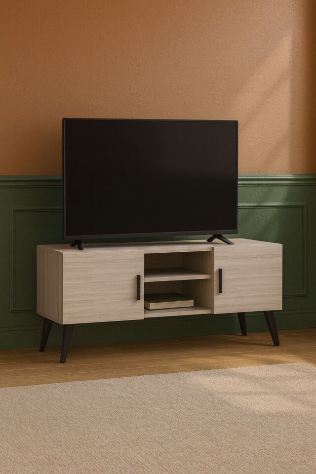 Çok Amaçlı TV Sehpası Sonomo | Ayakkabılık ve Portmanto Alt Modülü - 120 cm