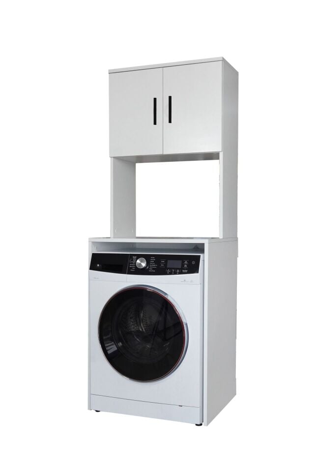 Alesta Life Çamaşır Makinesi Dolabı | Makine Üstü Düzenleyici Banyo Dolabı