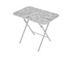 Alesta Life Katlanabilir Masa 70x110 cm E.GRİ - ALESTA - MERMER BEYAZ